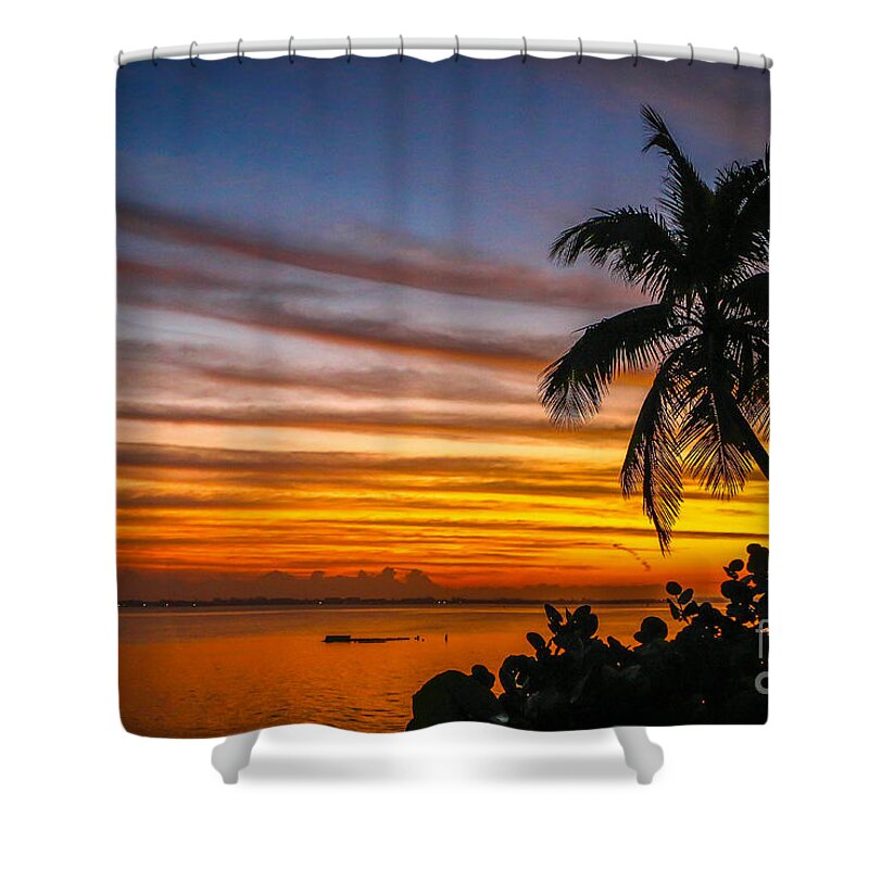 Sunrise Shower Curtain featuring the photograph Hutchinson Island Sunrise #1 by Tom Claud