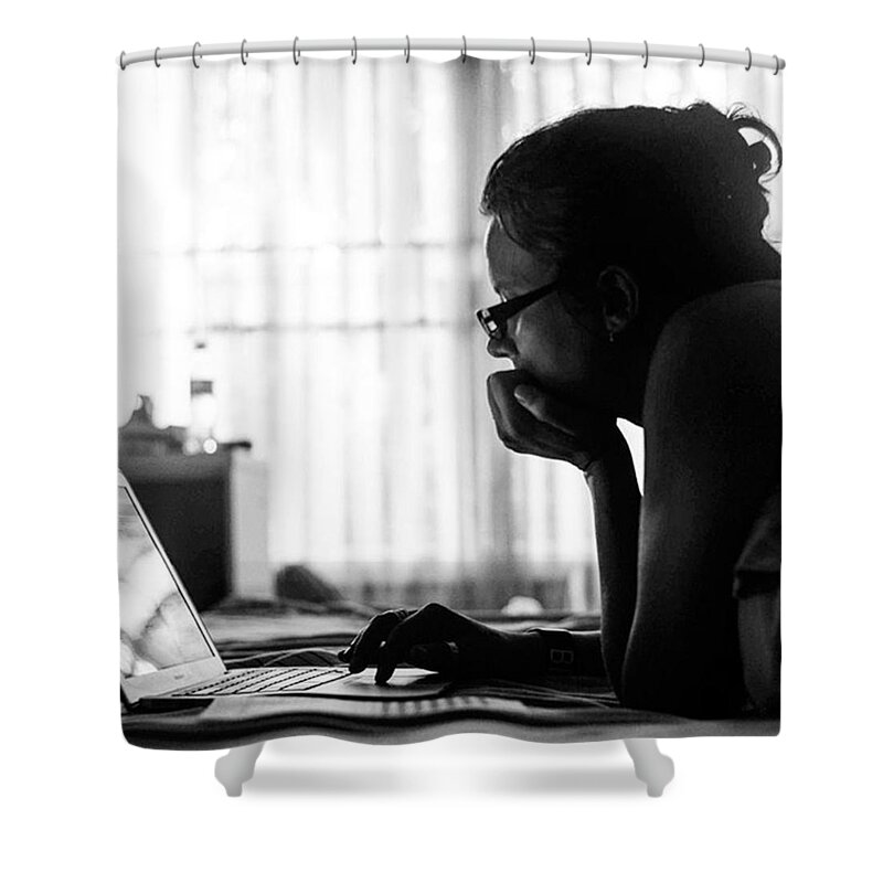 Love Shower Curtain featuring the photograph I Love Her by Aleck Cartwright
