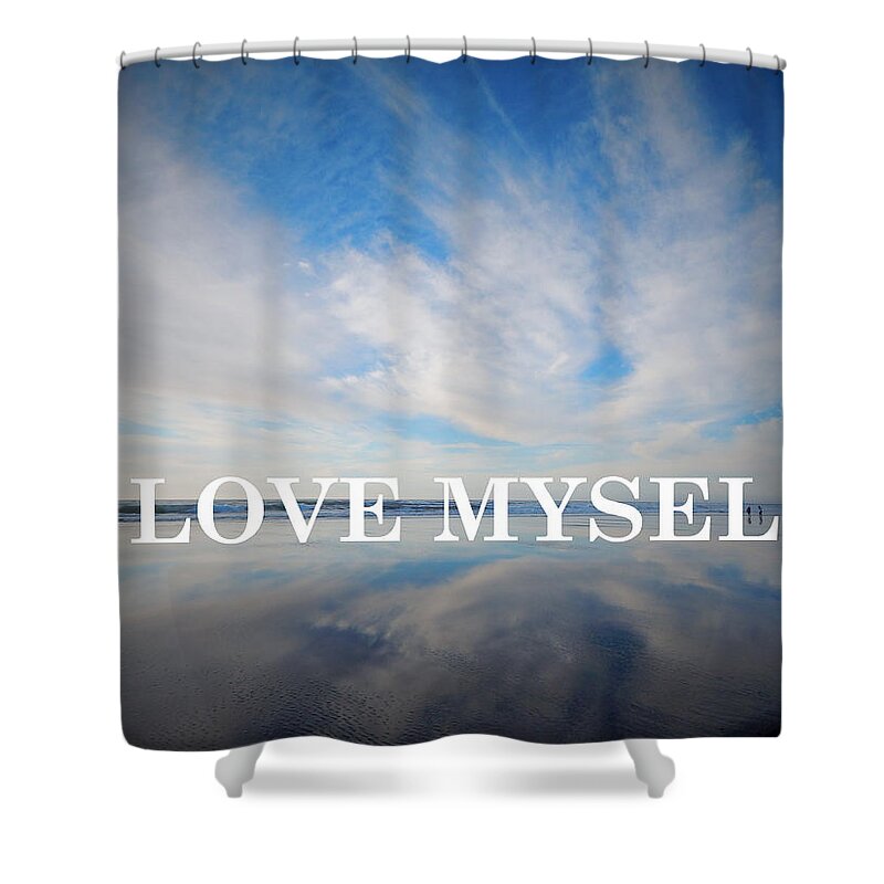 Nature Shower Curtain featuring the photograph I Love Myself by Gallery Of Hope 