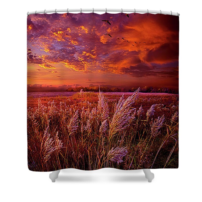 Sun Shower Curtain featuring the photograph I Spoke To God Today by Phil Koch