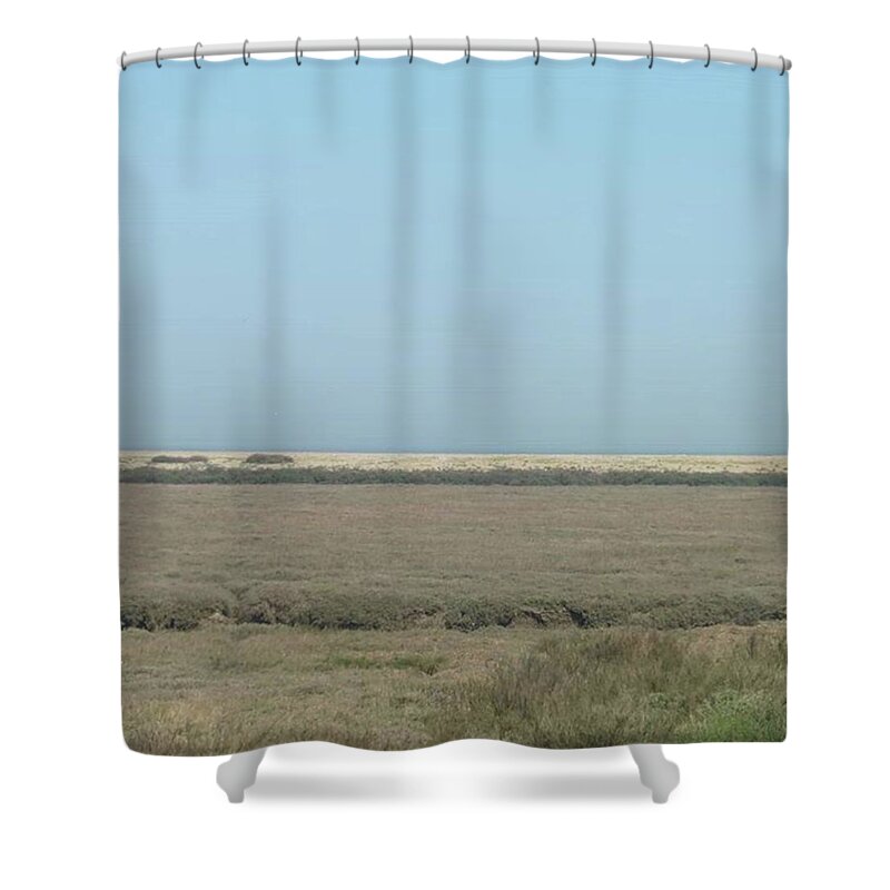 Beautifulscenery Shower Curtain featuring the photograph I Took This Photo In Blakeney Last Bank by Tanya Lynn