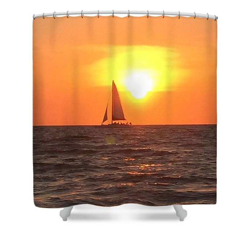 Clearwater Shower Curtain featuring the photograph I Will Never Get Tired Of This View by Erica Schlegel