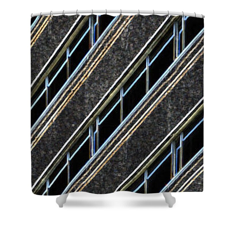 Ice Shower Curtain featuring the digital art Ice Block 2 by Wendy Wilton