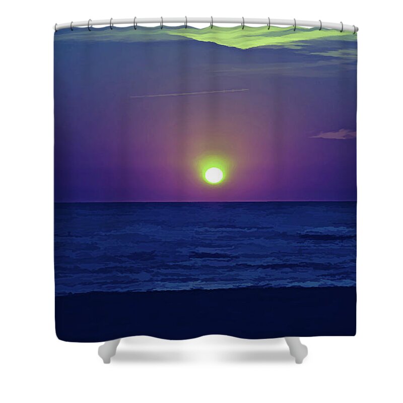 Beach Shower Curtain featuring the photograph Ice Cold Peaceful Evening by Aimee L Maher ALM GALLERY