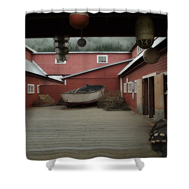 Alaska Shower Curtain featuring the photograph Icy Strait Point Cannery Museum by Cheryl Hoyle