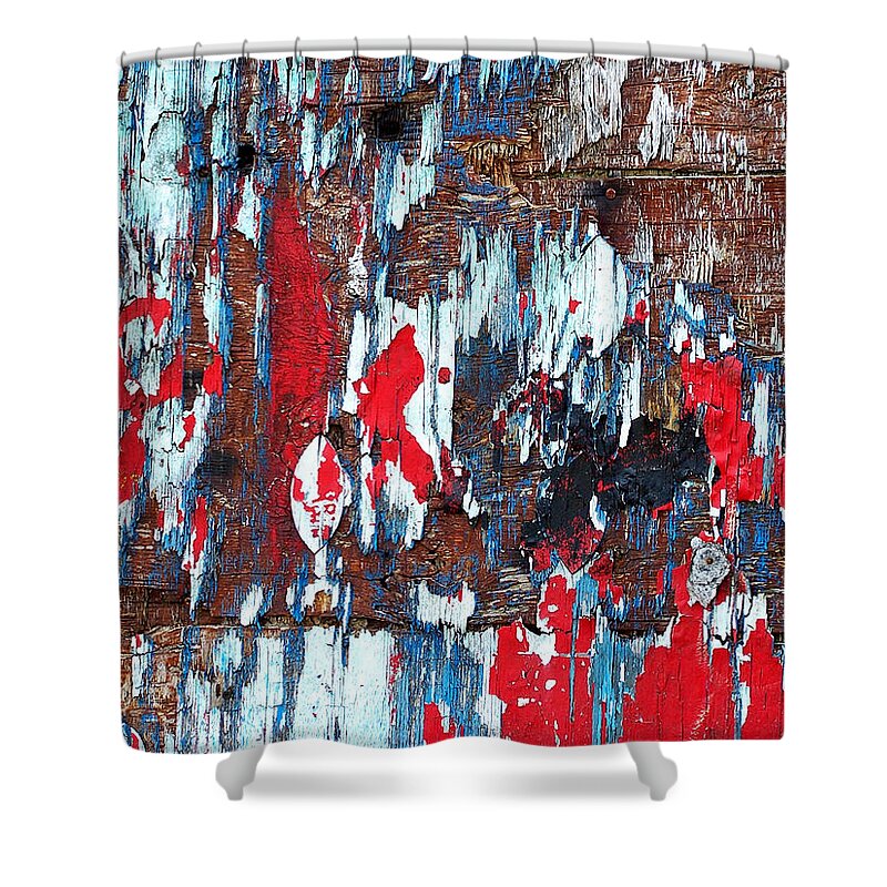 Graffiti Shower Curtain featuring the photograph If Walls Could Talk by Steven Huszar