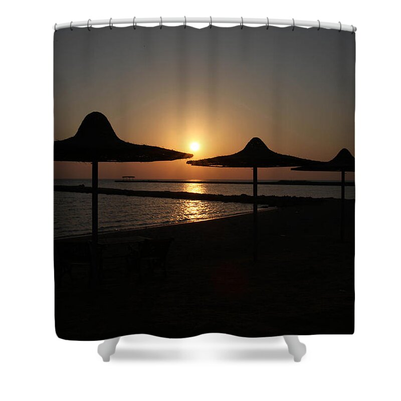 Al-ahyaa Shower Curtain featuring the photograph I'll meander by Jez C Self