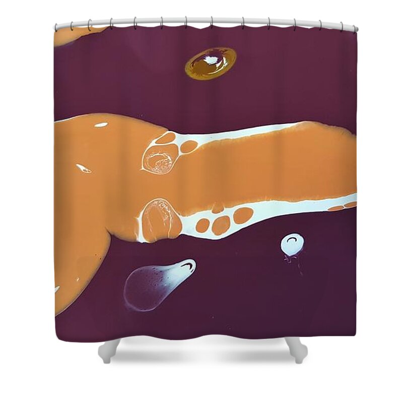  Shower Curtain featuring the photograph I'm scary, and I'm peaking by Gyula Julian Lovas
