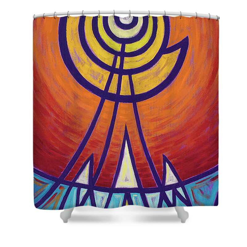 Imagination Shower Curtain featuring the painting Imagination by Darin Jones
