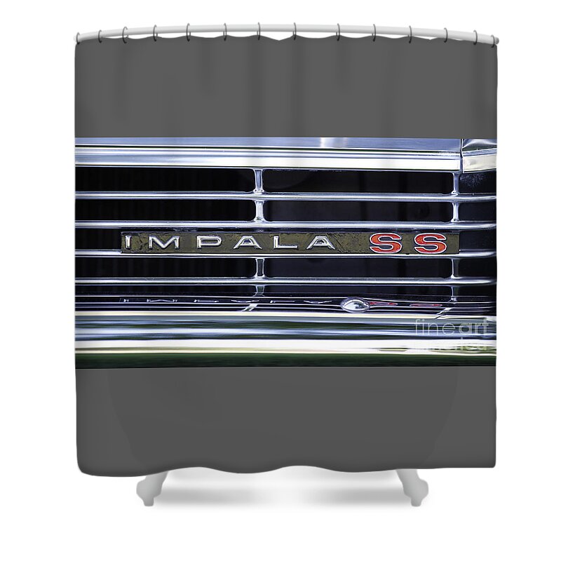 Chevy Shower Curtain featuring the photograph Impala SS by Richard Lynch