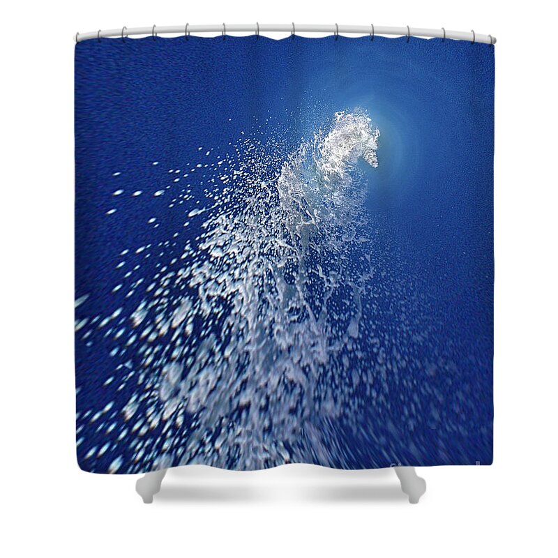 Water Shower Curtain featuring the photograph In a Dash of a Splash Clash in a Mish Mash within a short Flash by Wernher Krutein