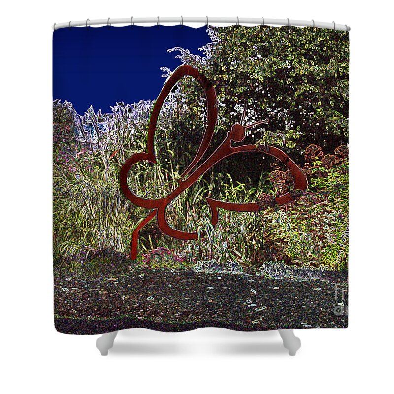 Iron Butterfly Shower Curtain featuring the photograph In a Gadda da Vida by Carol Lynn Coronios