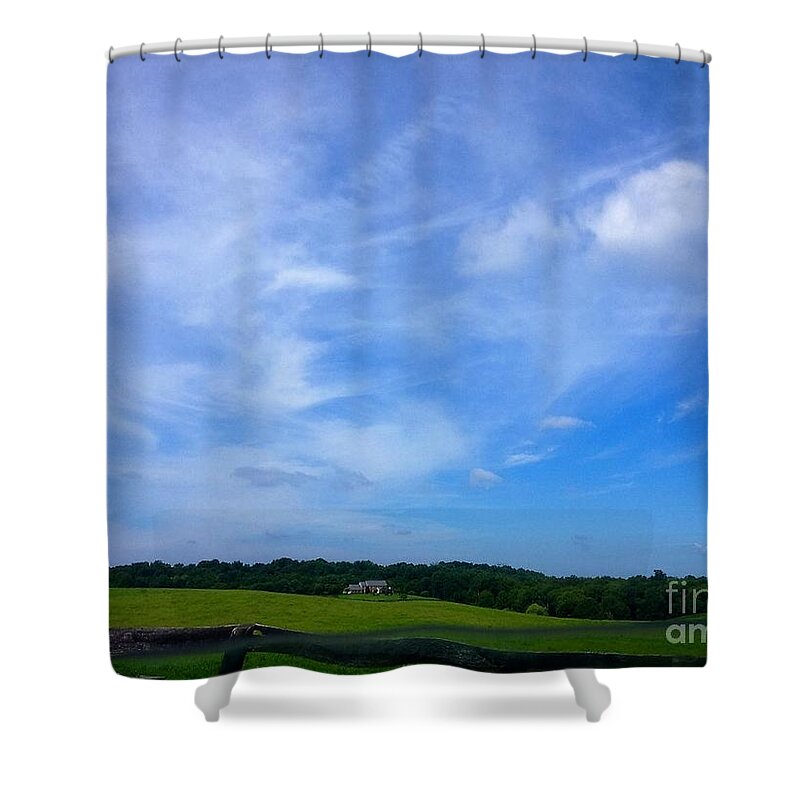 Frederick Shower Curtain featuring the photograph In Full View Frederick County Maryland by Debra Lynch