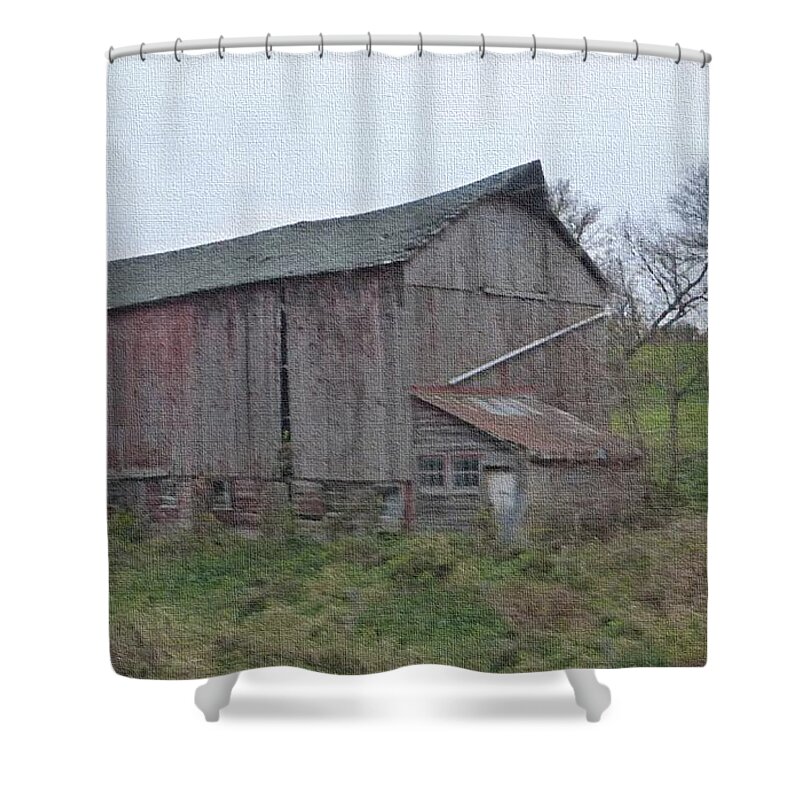 Photography Shower Curtain featuring the photograph In Need of Paint by Kathie Chicoine