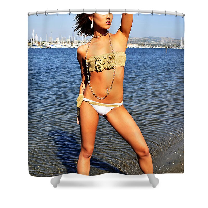 Glamour Photographs Shower Curtain featuring the photograph In the distance by Robert WK Clark