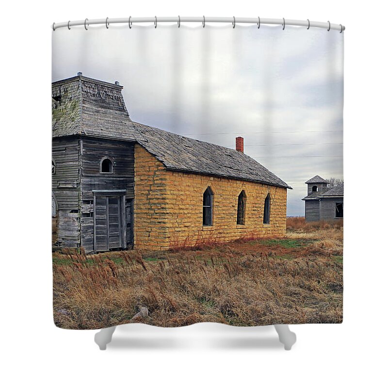 Church Shower Curtain featuring the photograph In the Past by Christopher McKenzie