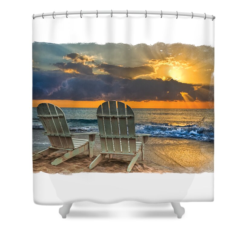 Landscapes Shower Curtain featuring the photograph In the Spotlight bordered by Debra and Dave Vanderlaan