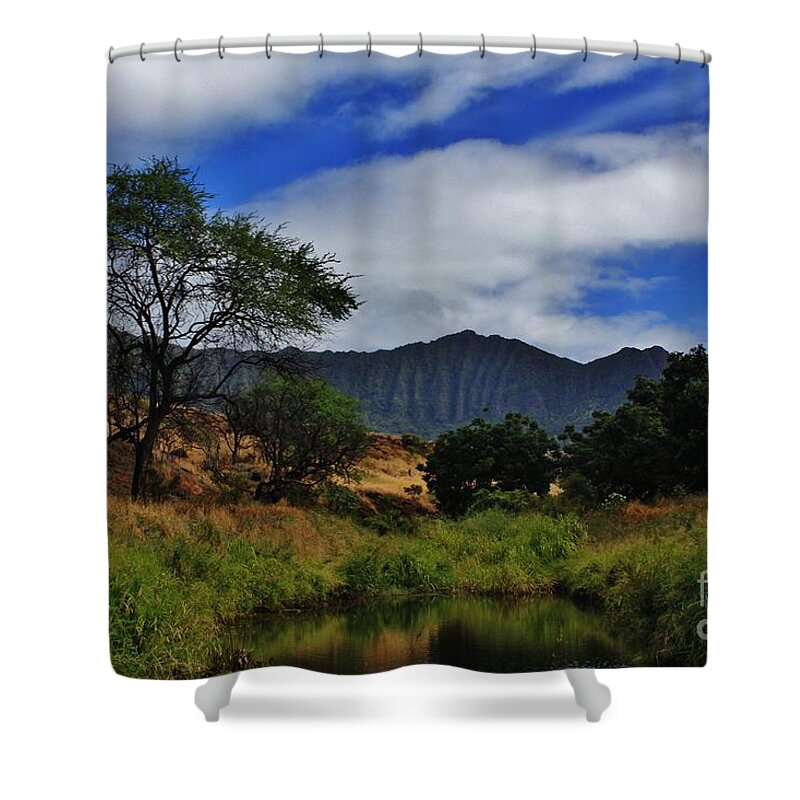 Waianae Valley Shower Curtain featuring the photograph In The Valley by Craig Wood