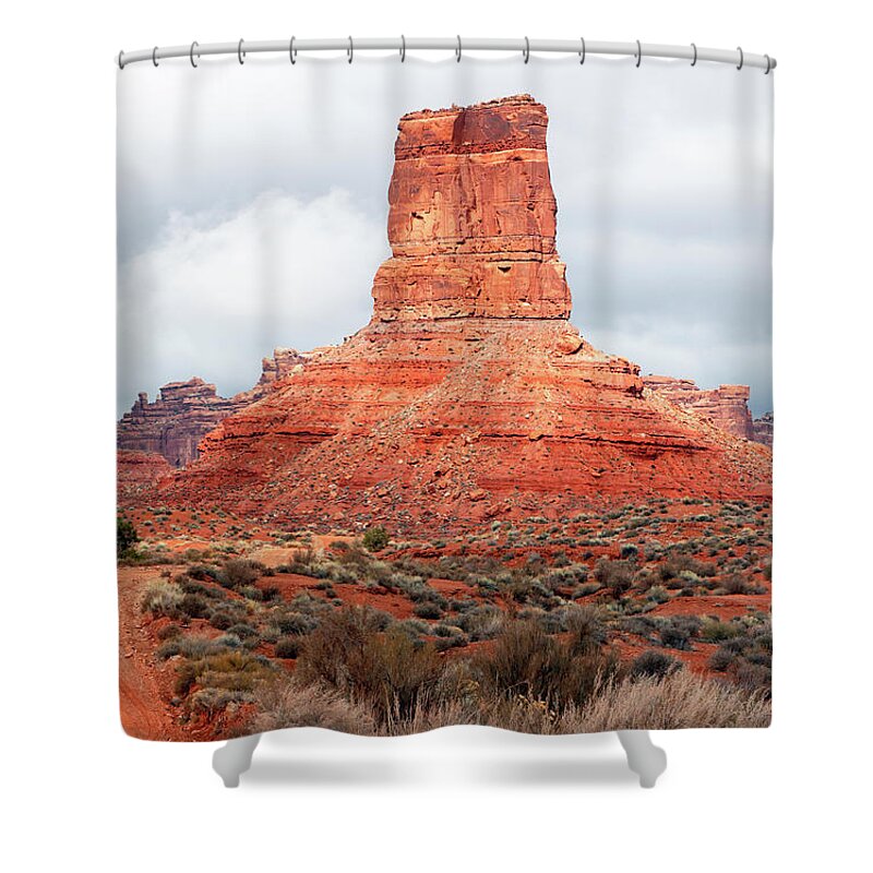 Valley Shower Curtain featuring the photograph In the Valley of the Gods by Nicholas Blackwell