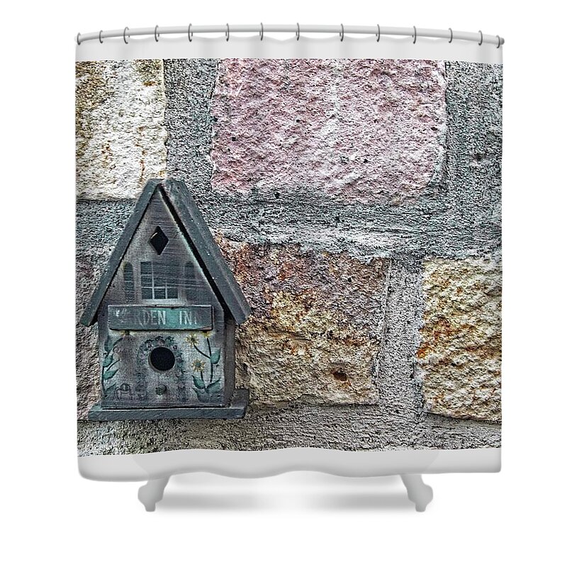 Art Shower Curtain featuring the photograph In Unexpected Places Around Teguz - 4 - Garden Inn by Hany J