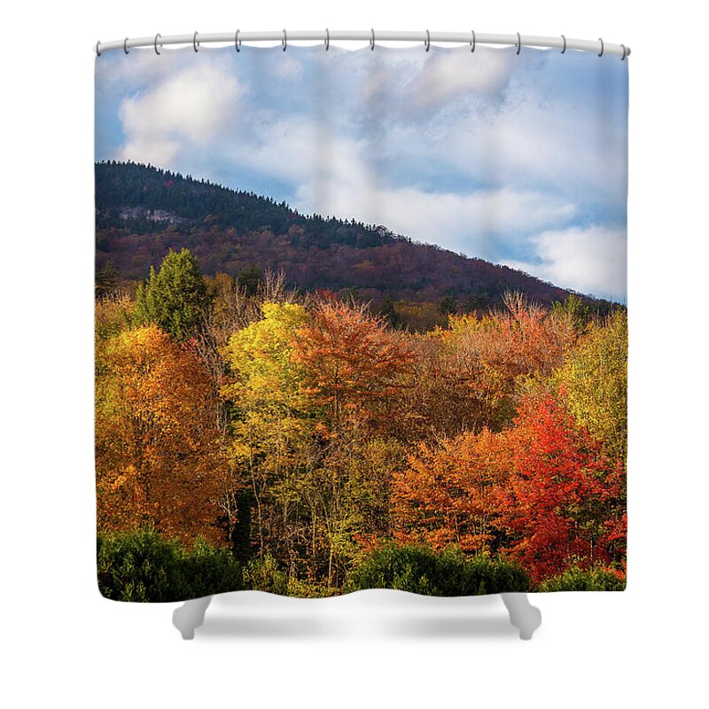 Indian Shower Curtain featuring the photograph Indian Head Autumn by White Mountain Images