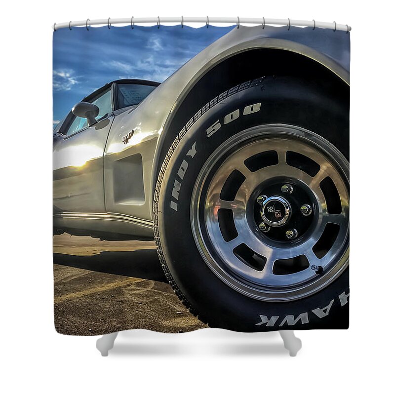 Auto Shower Curtain featuring the photograph Indy 500 Color by Nathan Little