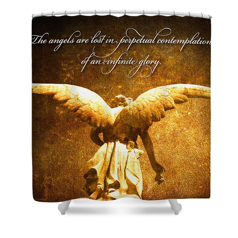 Jesus Shower Curtain featuring the digital art Infinite Glory by Kathryn McBride
