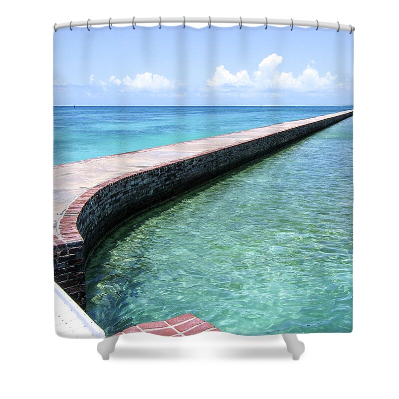 Minimalist Shower Curtain featuring the photograph Infinity Walk by Ginger Stein
