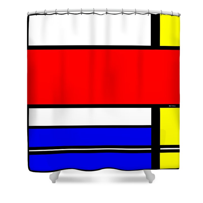  Shower Curtain featuring the digital art Influence from the Past by Rafael Salazar