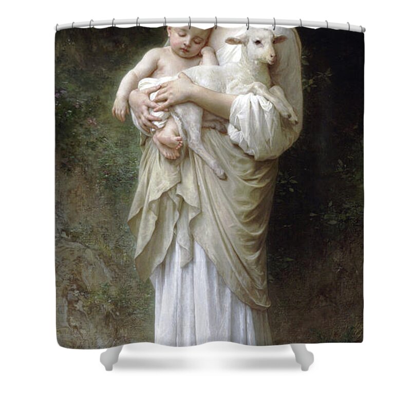 L'innocence Shower Curtain featuring the painting Innocence by William