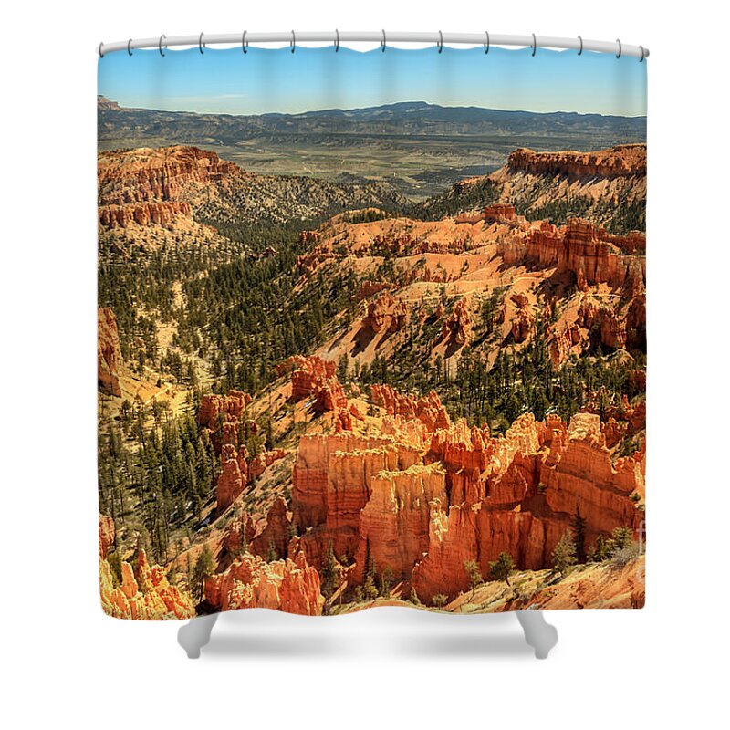 Rock Formations Shower Curtain featuring the photograph Inspiration Point by Robert Bales