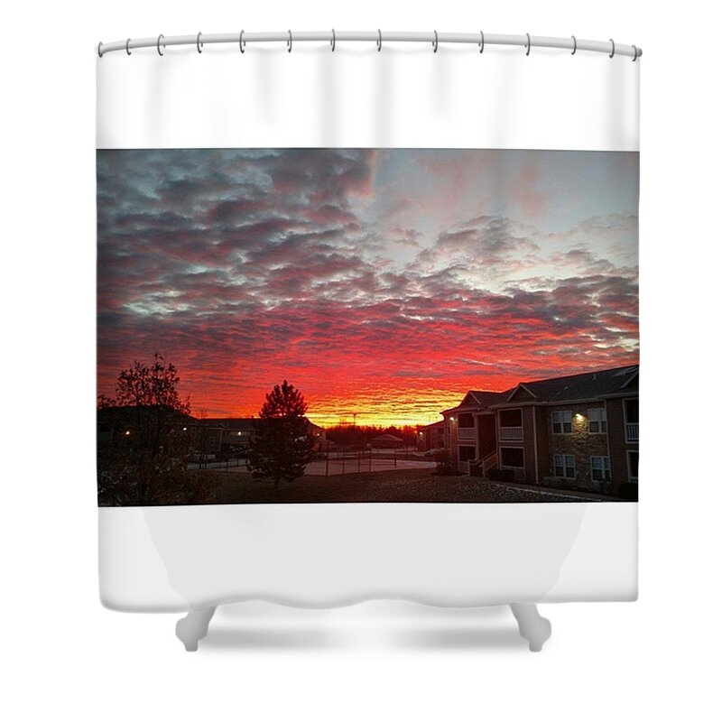Bestsky Shower Curtain featuring the photograph #instamood #instagood #bestofig by Charles DesLauriers