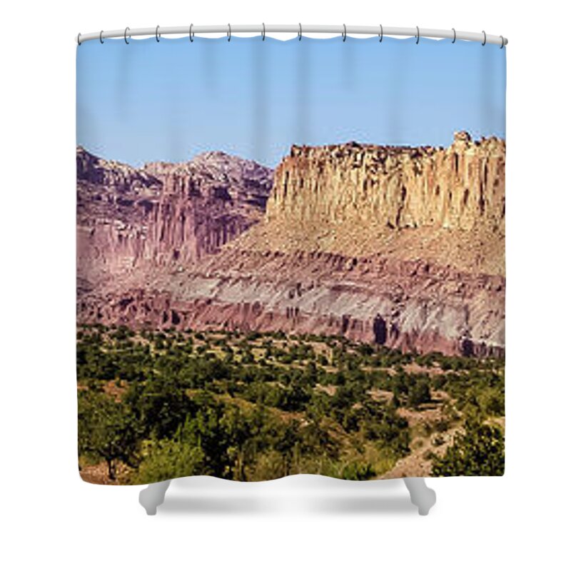 Landscape Shower Curtain featuring the photograph Into Forever by Adam Morsa