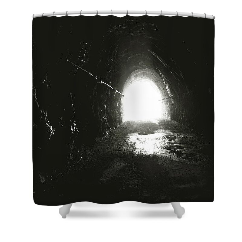 Varazze Shower Curtain featuring the photograph Into the Light by Mary Kobet
