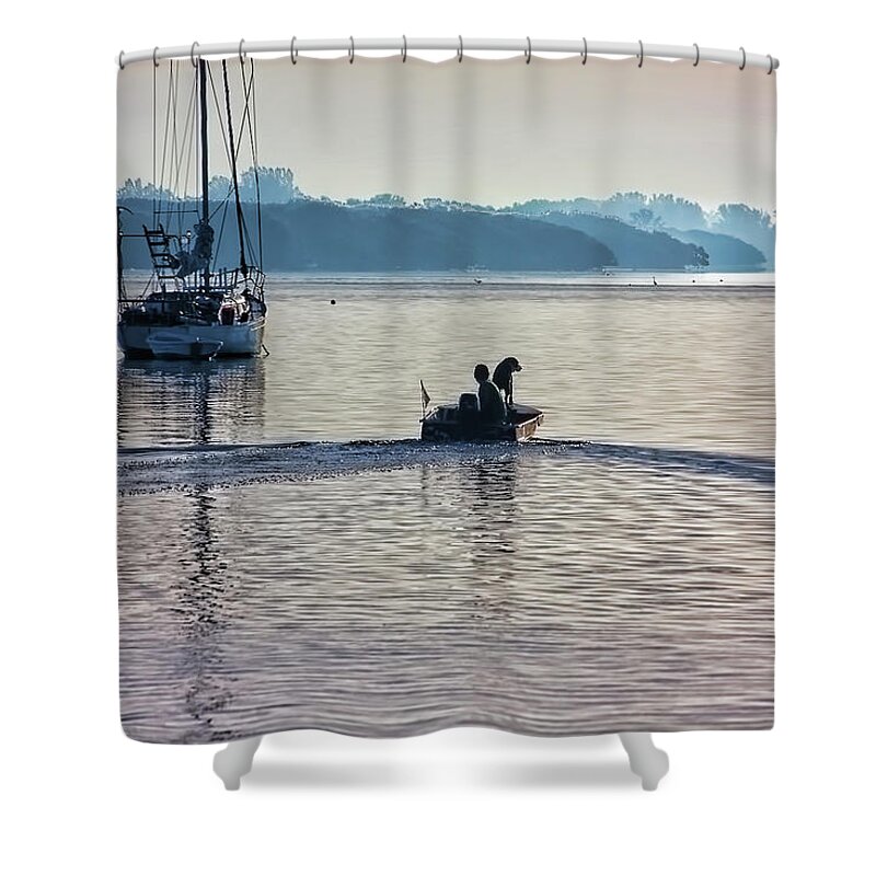 Morning Shower Curtain featuring the photograph Into The Morning Light by HH Photography of Florida