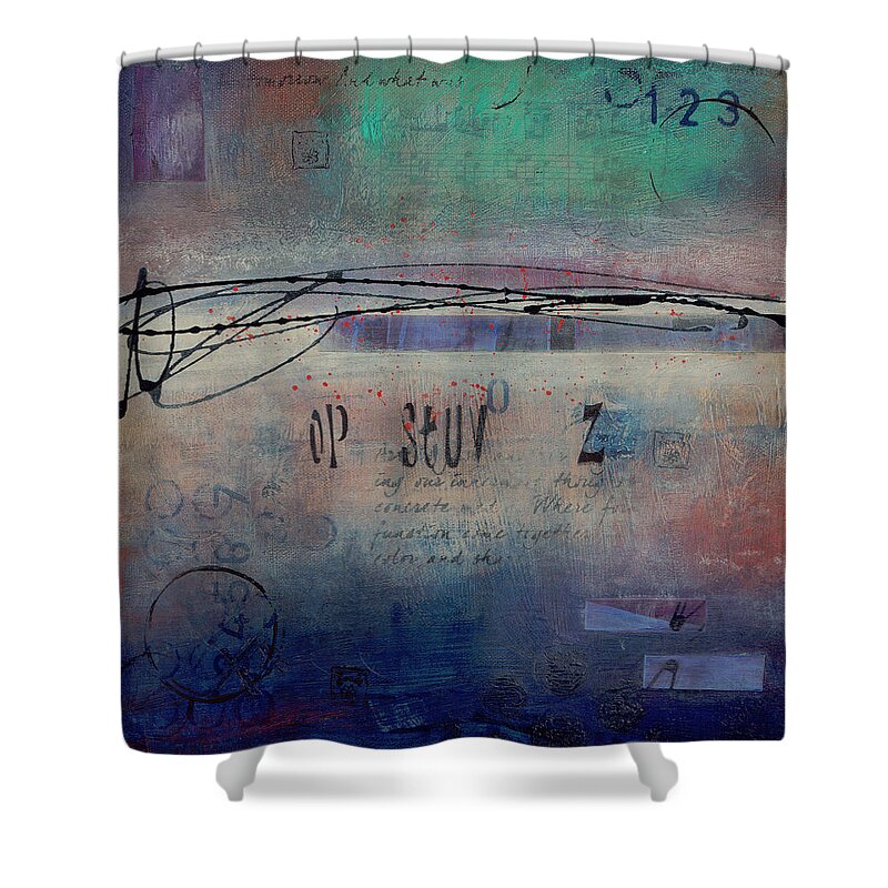Acrylic Shower Curtain featuring the painting Into The Mystery by Brenda O'Quin