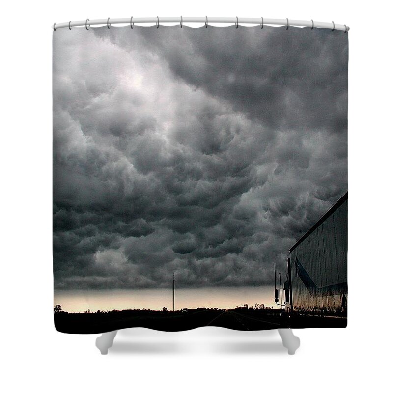 Storm Shower Curtain featuring the photograph Into The Storm by DArcy Evans