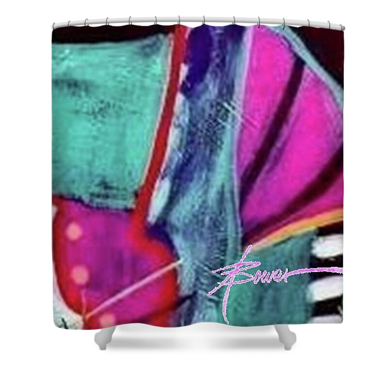 Color Shower Curtain featuring the painting Intuition by Adele Bower