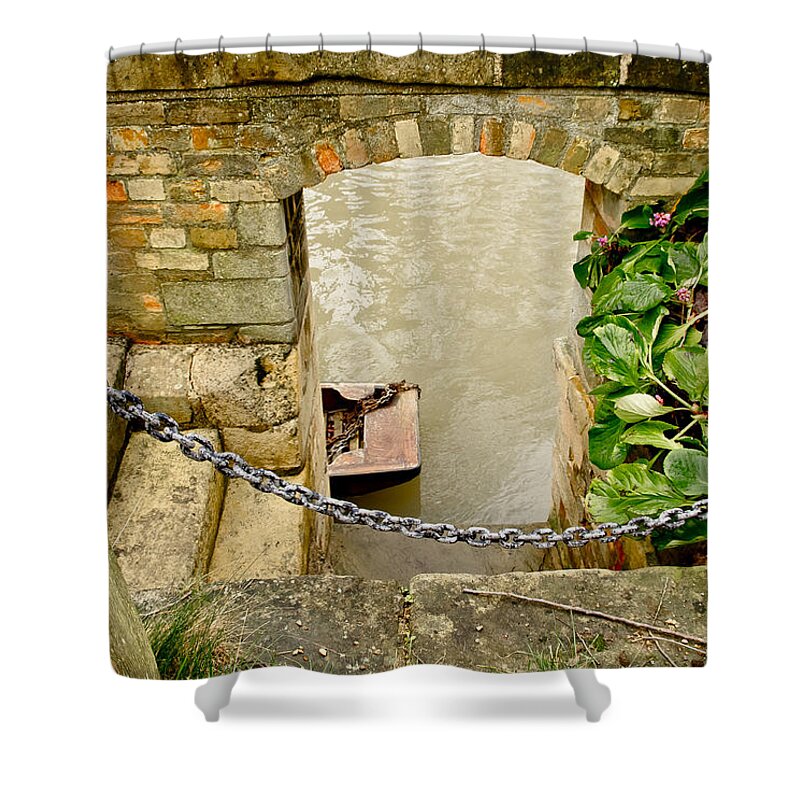 Invitation Shower Curtain featuring the photograph Invitation to punting. by Elena Perelman