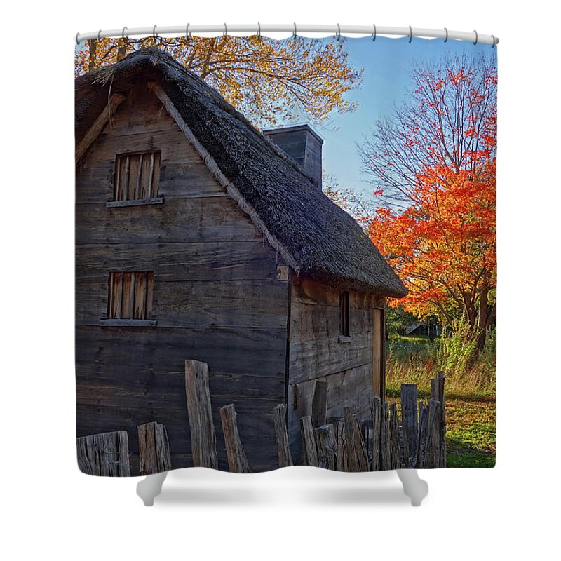 Ipswich Shower Curtain featuring the photograph Ipswich Museum Autumn Tree Ipswich MA by Toby McGuire