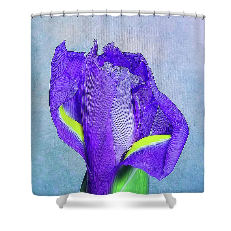 Iris Shower Curtain featuring the photograph Iris Flower by Tom Mc Nemar