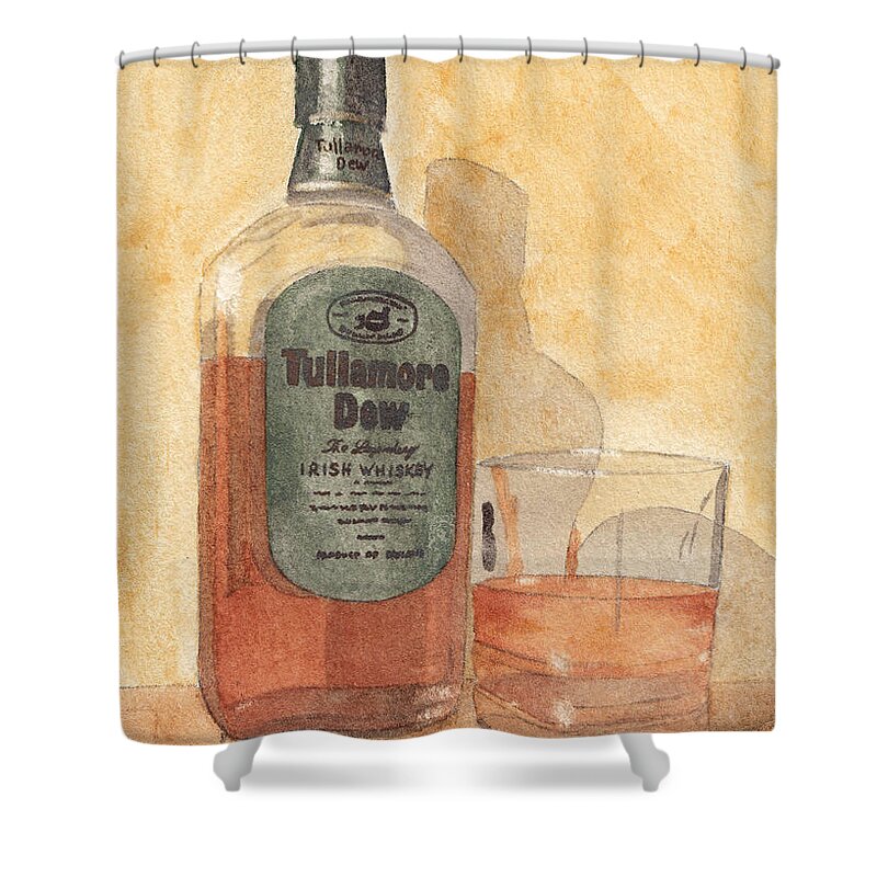 Irish Shower Curtain featuring the painting Irish Whiskey by Ken Powers