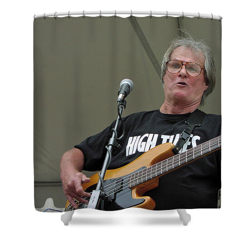 Iron Butterfly Shower Curtain featuring the photograph Iron Butterfly - Lee Dorman - High Times by Mike Martin