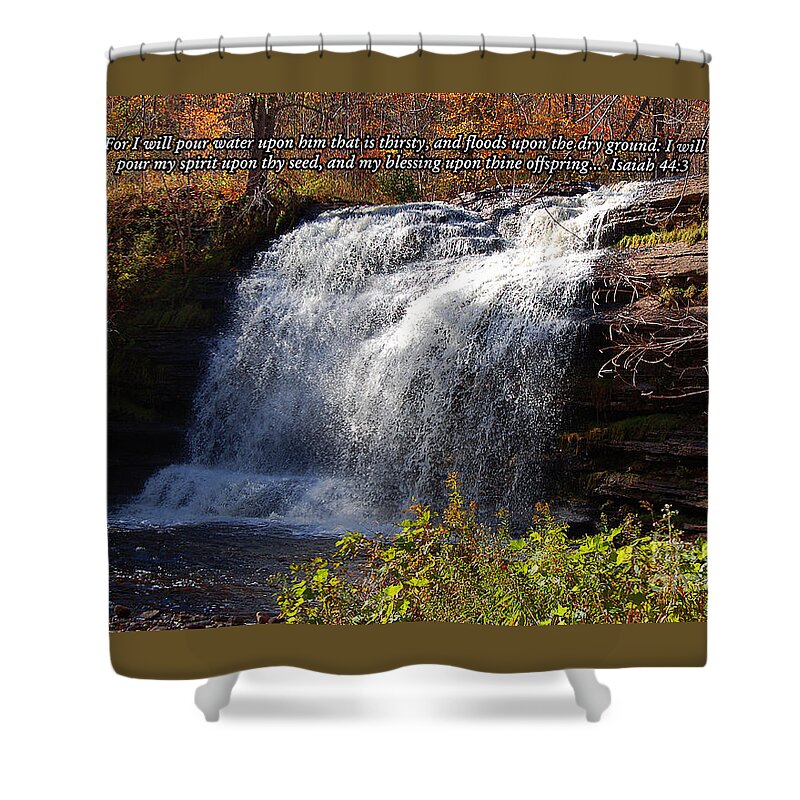 Diane Berry Shower Curtain featuring the photograph Isaiah 44 by Diane E Berry