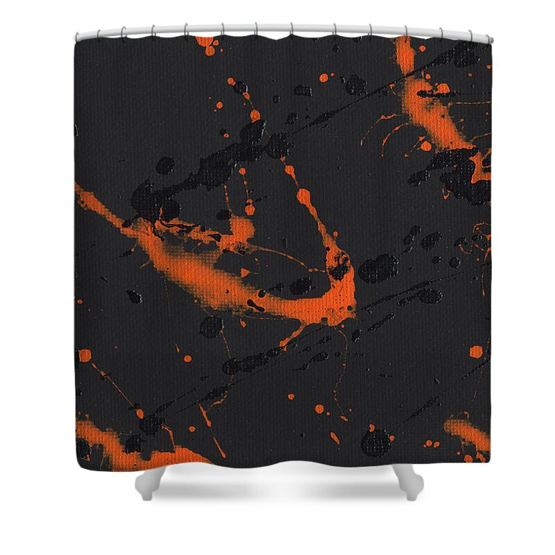 Orange Shower Curtain featuring the painting It Can't Happen Here by Phil Strang