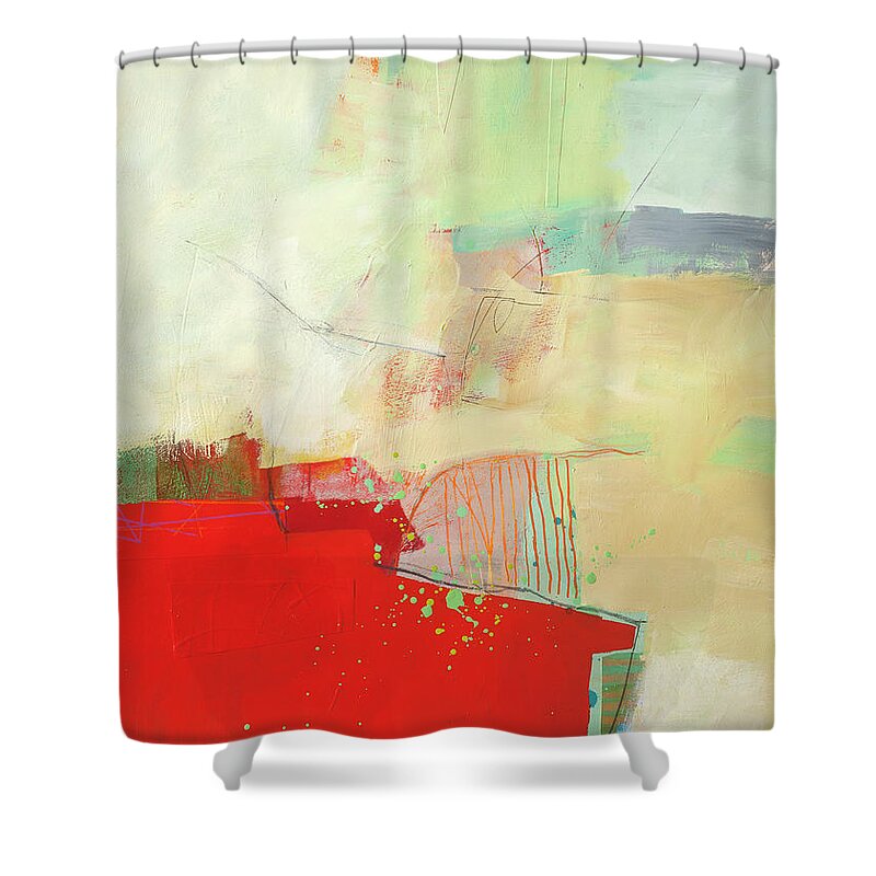Jane Davies Shower Curtain featuring the painting It Could Be Anywhere by Jane Davies