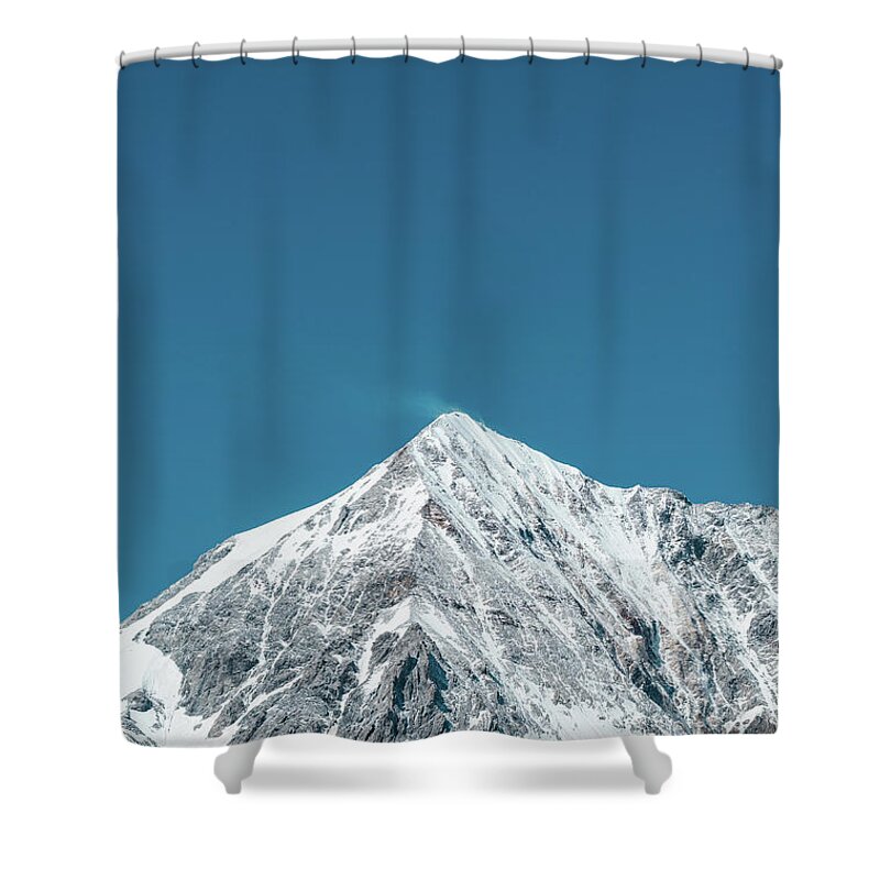 Italy Shower Curtain featuring the photograph Italian mountains by Happy Home Artistry