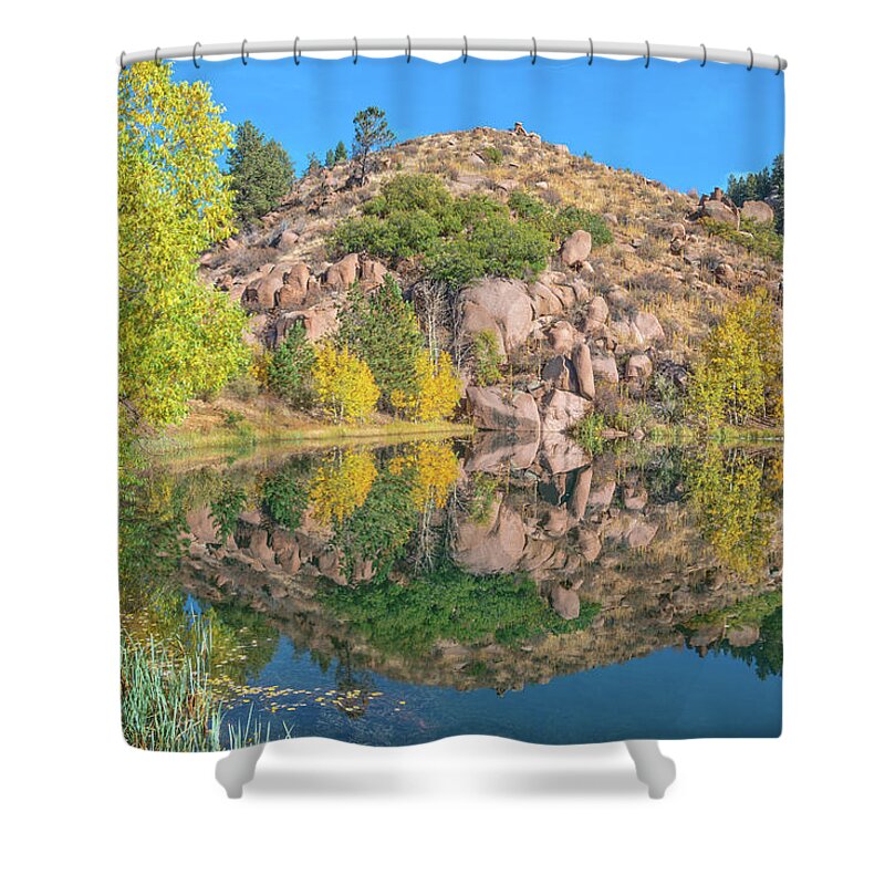 Alpine Vale Shower Curtain featuring the photograph It's A Hillock. by Bijan Pirnia