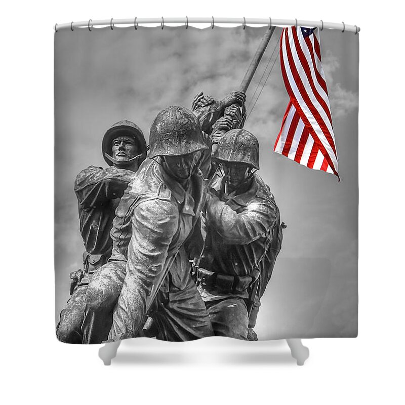 Iwo Jima Shower Curtain featuring the photograph Iwo Jima by Peter Kennett