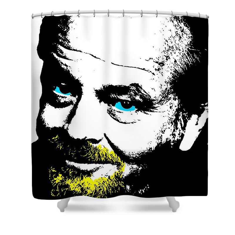 Jacknicholson Shower Curtain featuring the photograph Jack Nicholson 3 by Emme Pons